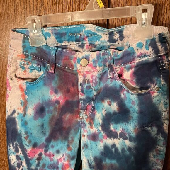 Women’s Old Navy Rockstar Tie Die Skinny Jeans Size 2 - Picture 4 of 7